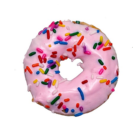 Vegan Birthday Cake Protein Donut Image